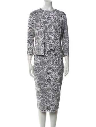 Jil Sander Paisley Print Skirt Set