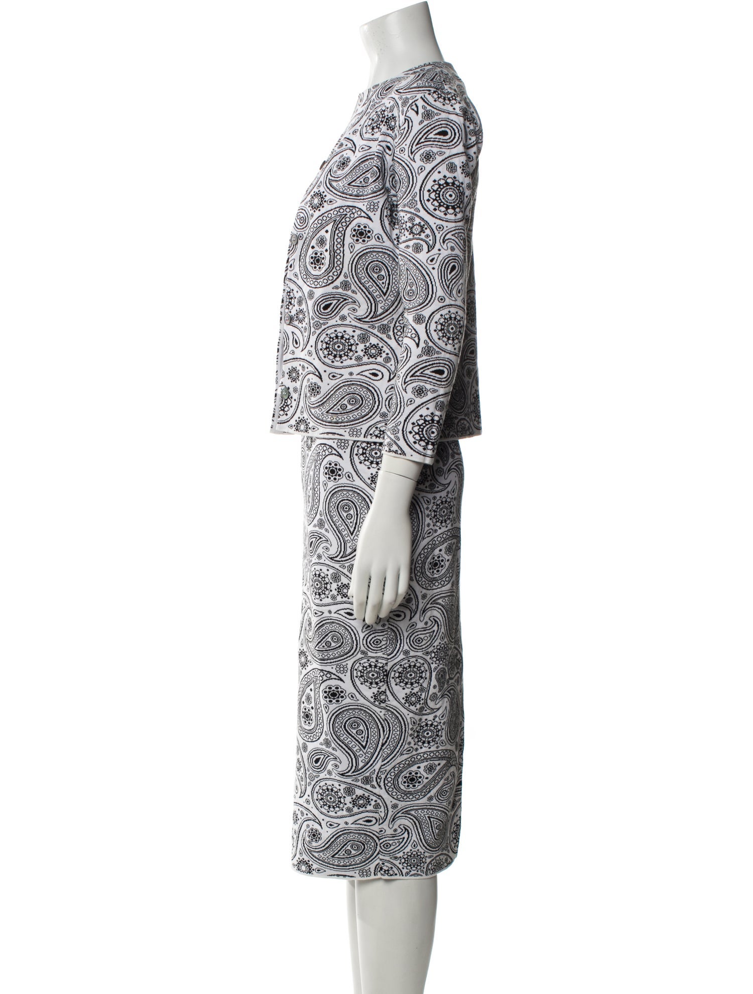 Jil Sander Paisley Print Skirt Set