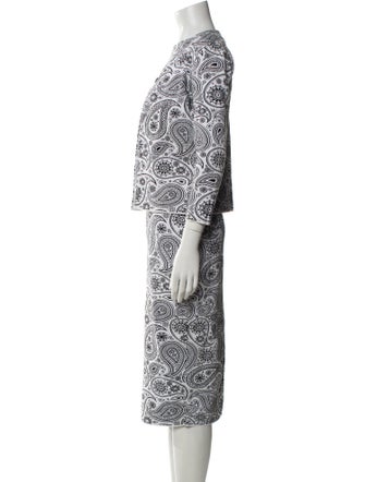Jil Sander Paisley Print Skirt Set