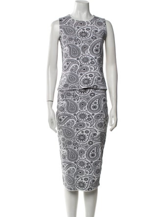 Jil Sander Paisley Print Skirt Set