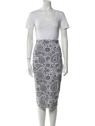 Jil Sander Paisley Print Skirt Set