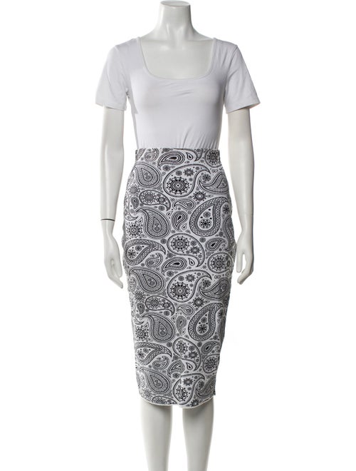 Jil Sander Paisley Print Skirt Set