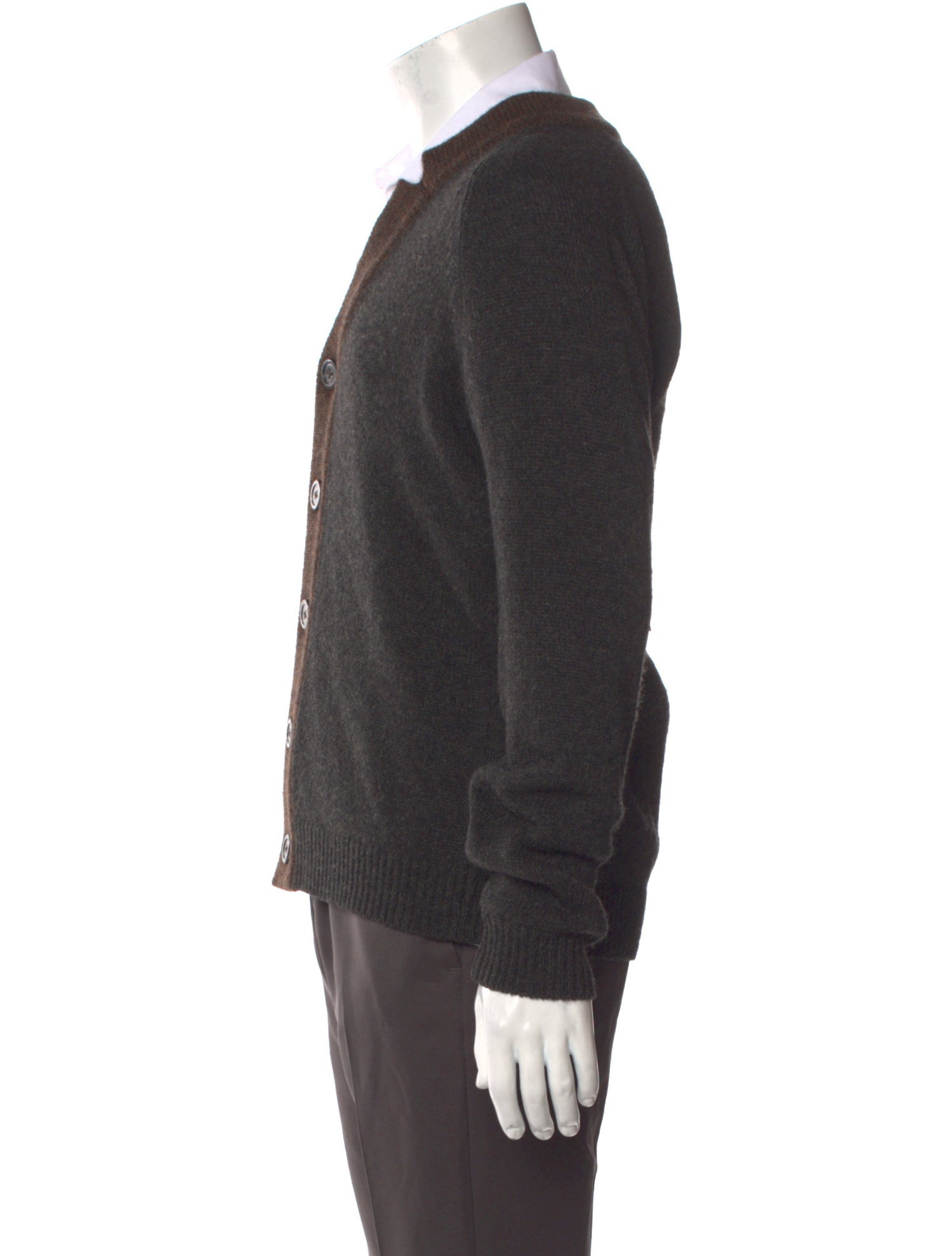 Jil Sander Camel Hair V-Neck Cardigan