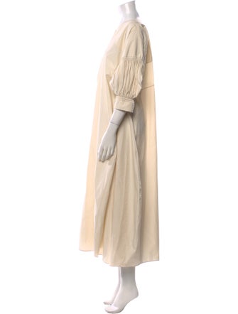 Jil Sander V-Neck Midi Length Dress