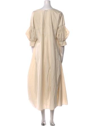 Jil Sander V-Neck Midi Length Dress