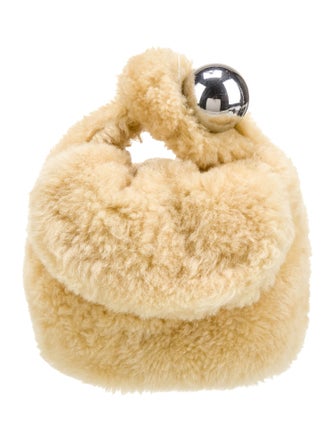 Jil Sander Shearling Top Handle Bag