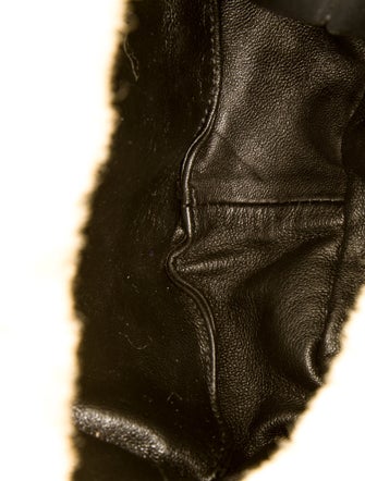 Jil Sander Shearling Top Handle Bag