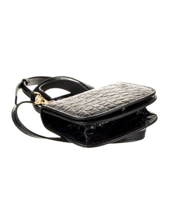 Jil Sander Embossed Leather Crossbody Bag