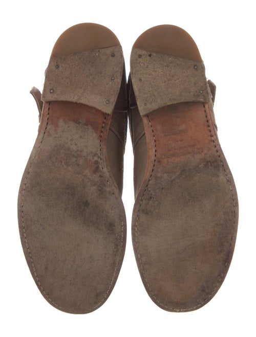 Jil Sander Suede Moto Boots