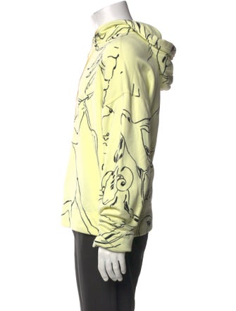 Jil Sander Printed V-Neck Hoodie