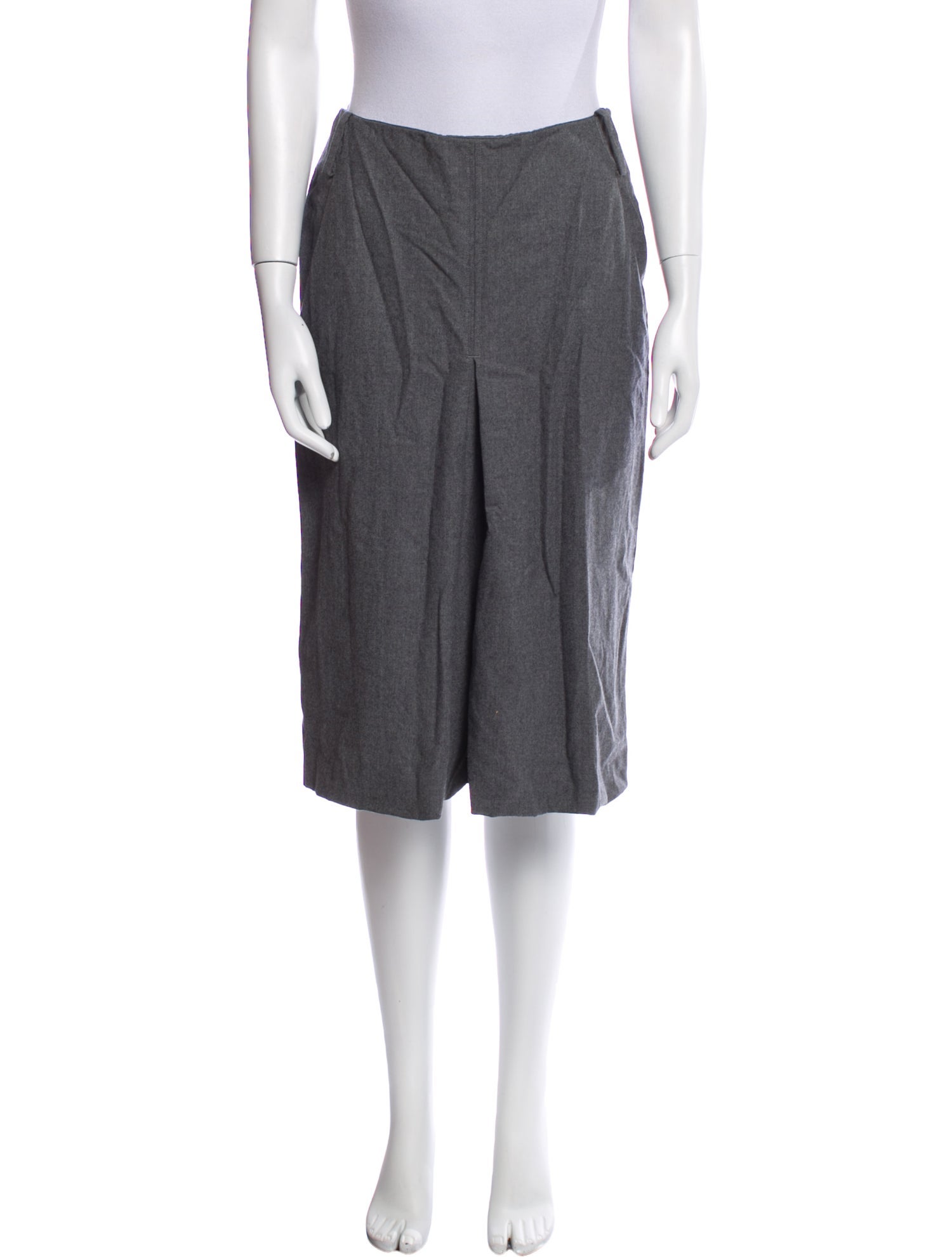 Jil Sander Virgin Wool Knee-Length Skirt