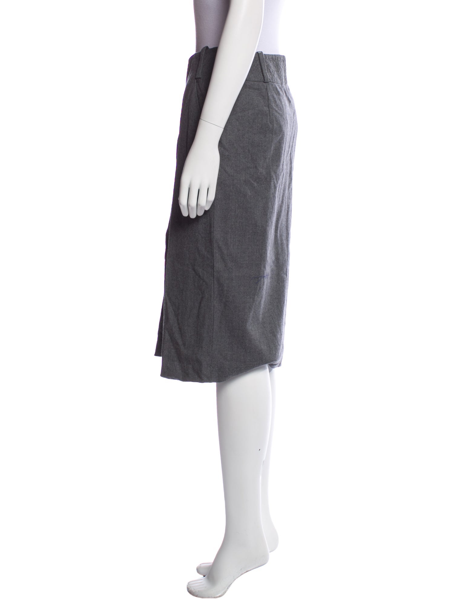 Jil Sander Virgin Wool Knee-Length Skirt