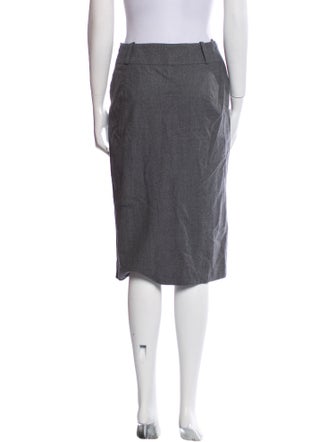 Jil Sander Virgin Wool Knee-Length Skirt
