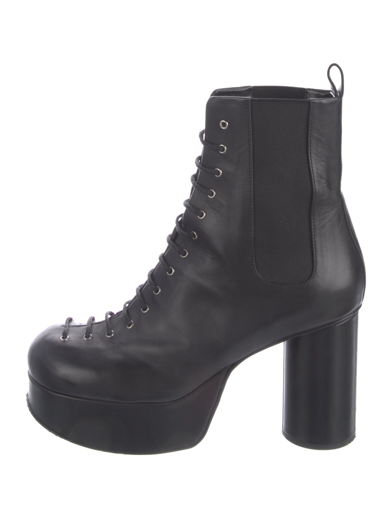 Jil Sander Leather Combat Boots