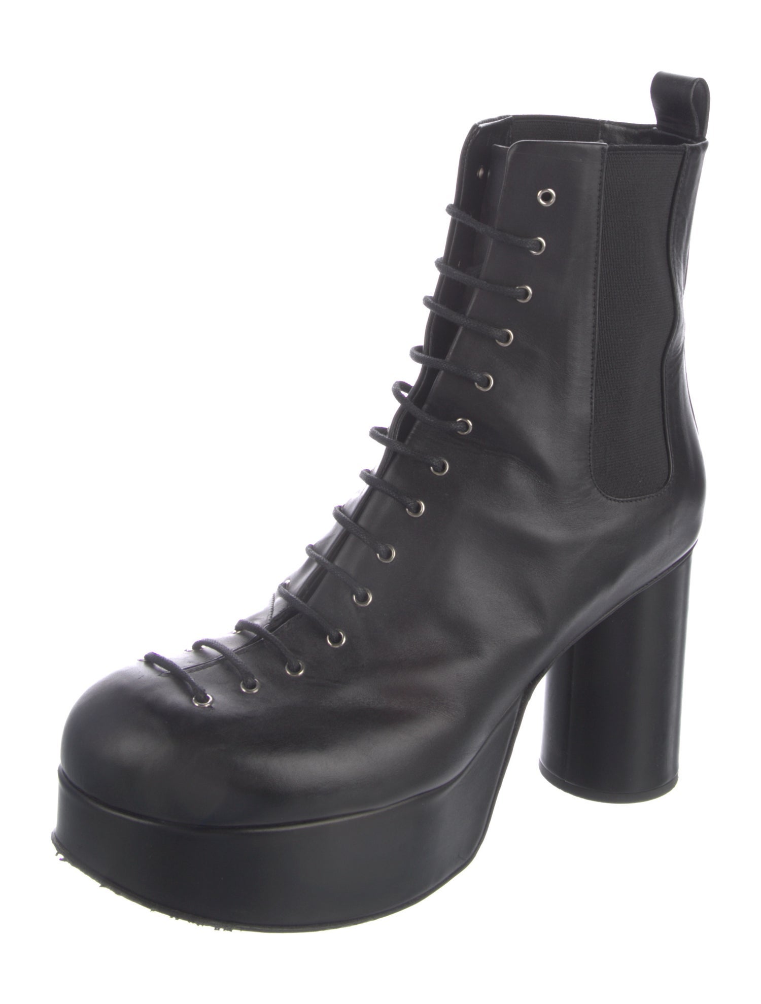 Jil Sander Leather Combat Boots
