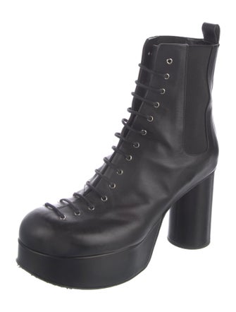 Jil Sander Leather Combat Boots