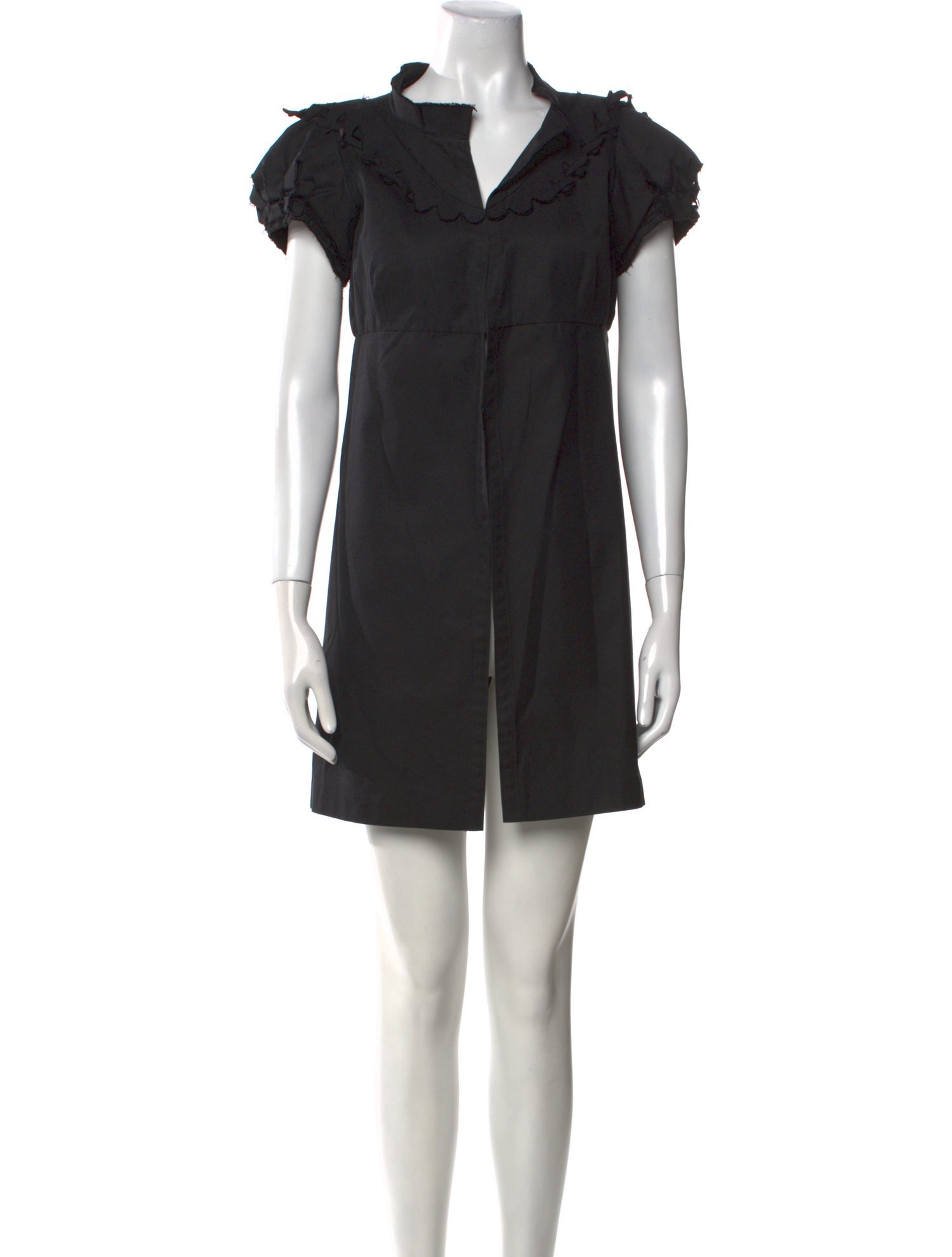 Jil Sander V-Neck Mini Dress