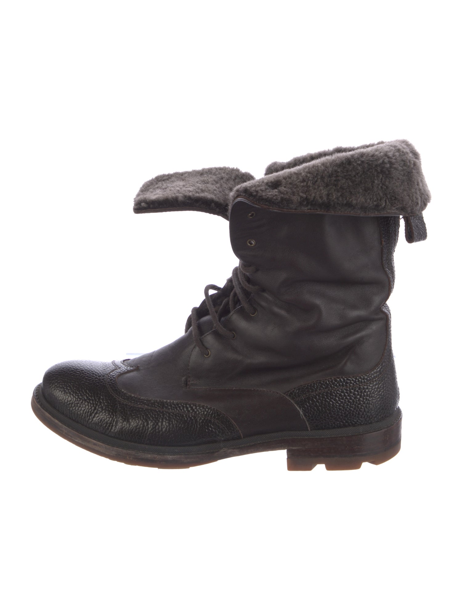 Jil Sander Leather Combat Boots