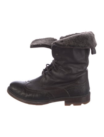 Jil Sander Leather Combat Boots