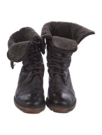 Jil Sander Leather Combat Boots