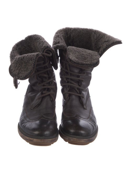 Jil Sander Leather Combat Boots