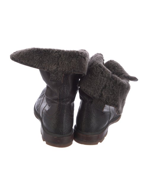 Jil Sander Leather Combat Boots