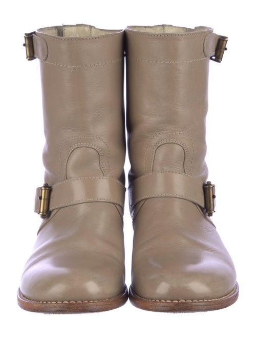 Jil Sander Leather Moto Boots