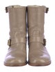 Jil Sander Leather Moto Boots