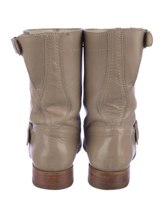 Jil Sander Leather Moto Boots