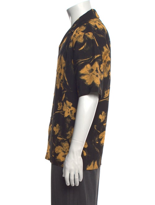 Jil Sander Floral Print Short Sleeve Shirt