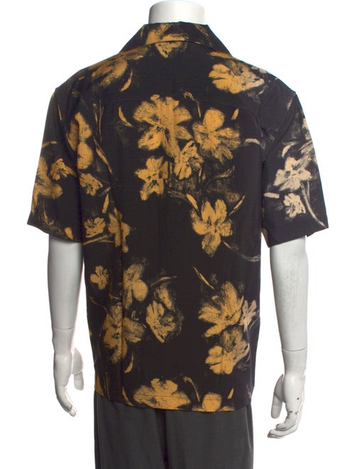Jil Sander Floral Print Short Sleeve Shirt