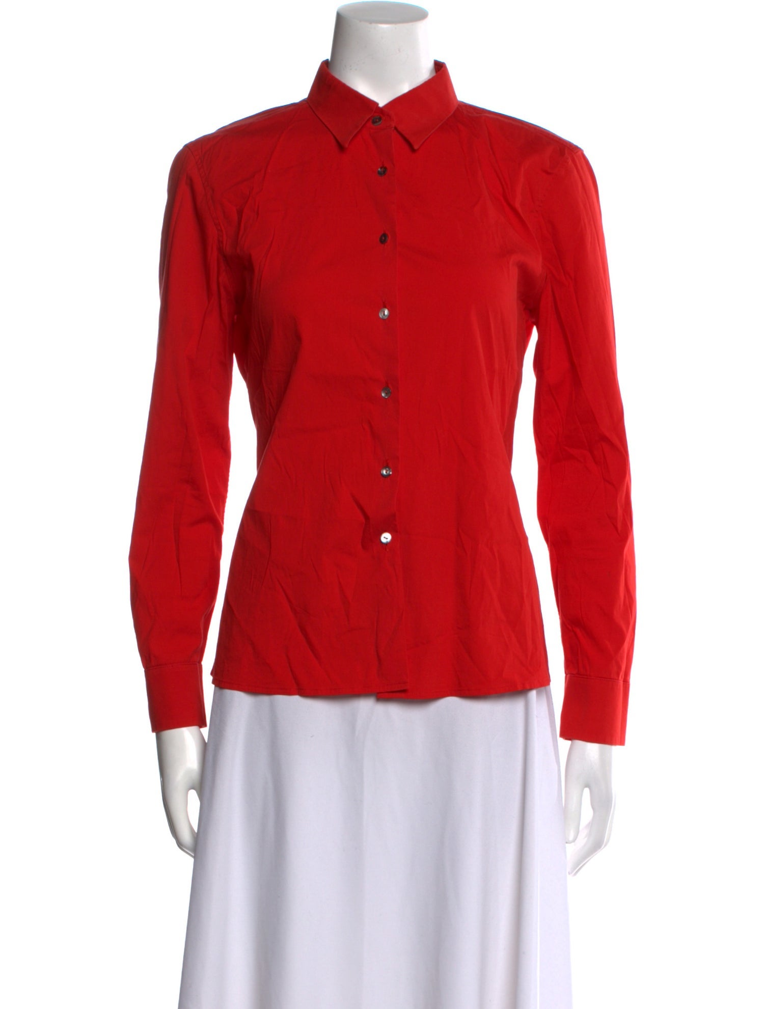 Jil Sander Long Sleeve Button-Up Top