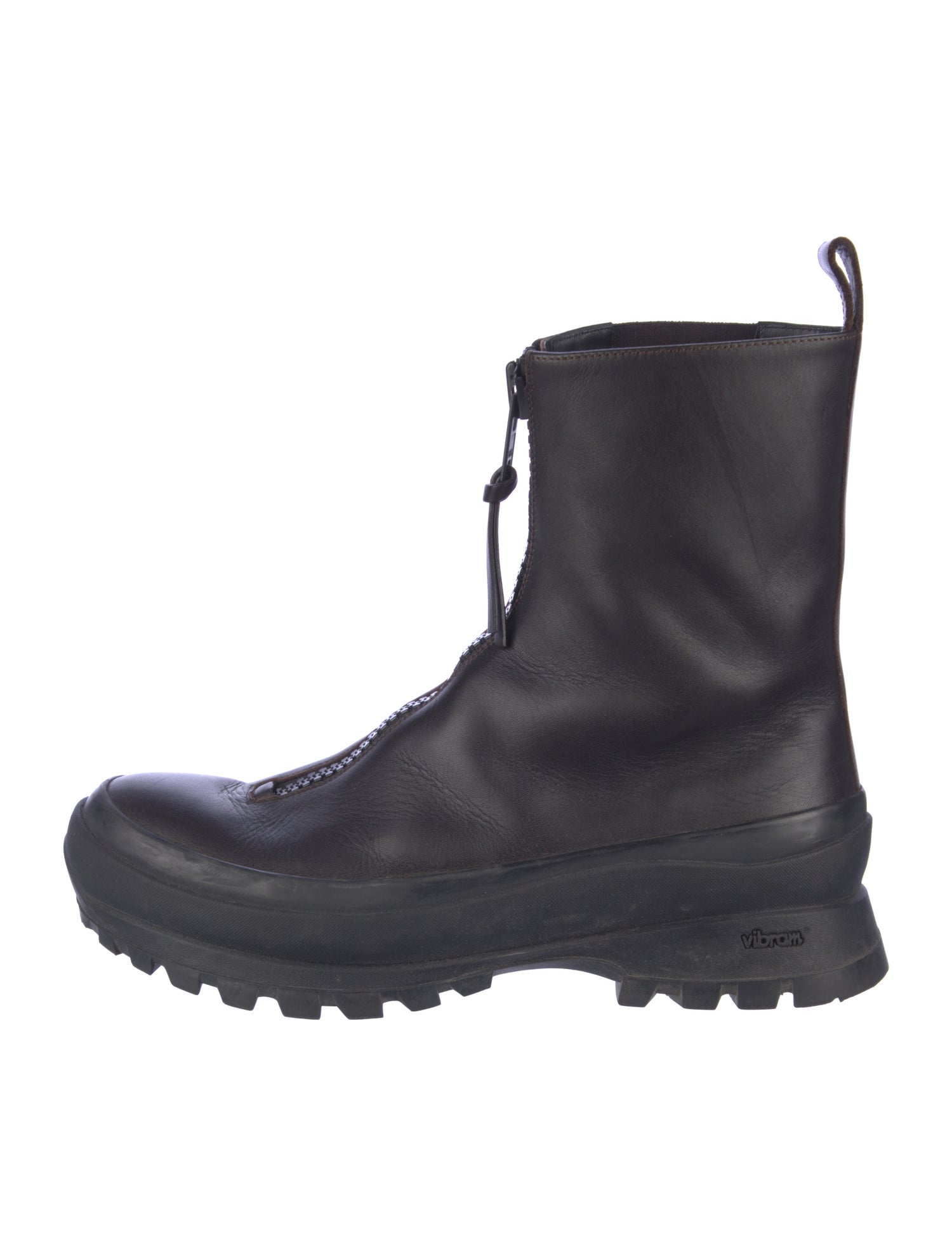 Jil Sander Leather Combat Boots