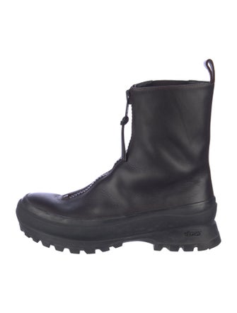 Jil Sander Leather Combat Boots