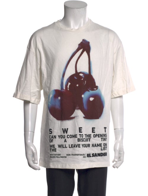 Jil Sander Graphic Print Crew Neck T-Shirt