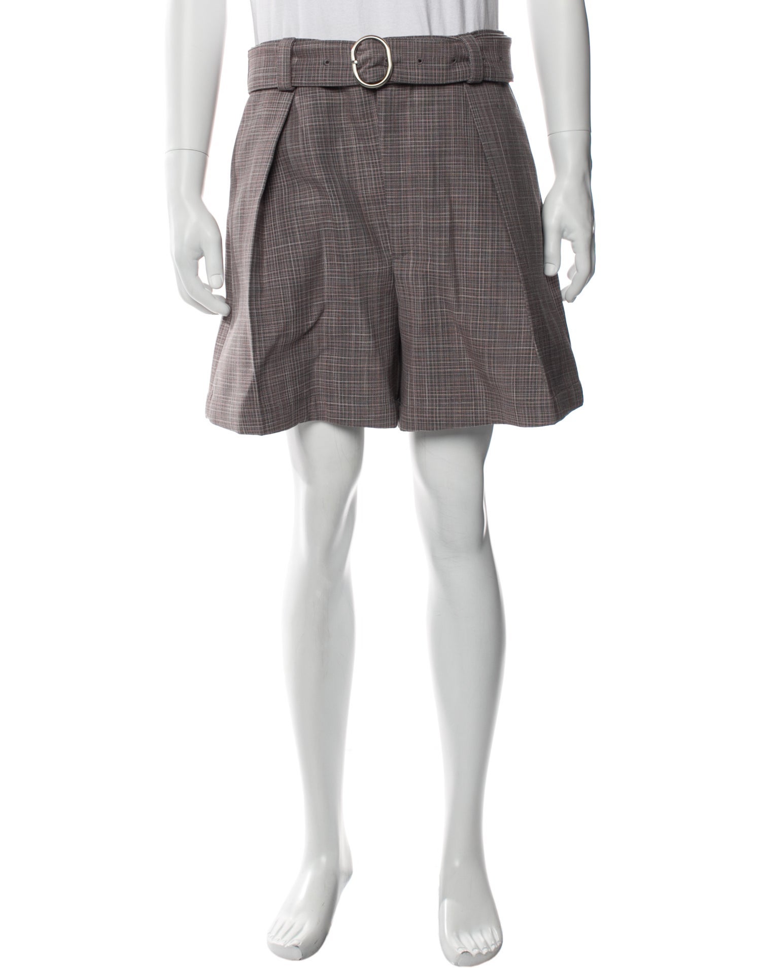 Jil Sander Virgin Wool Flat Front Shorts w/ Tags