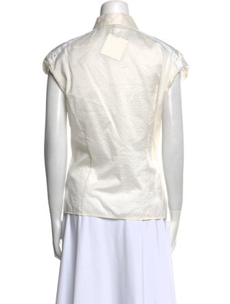 Jil Sander Short Sleeve Button-Up Top
