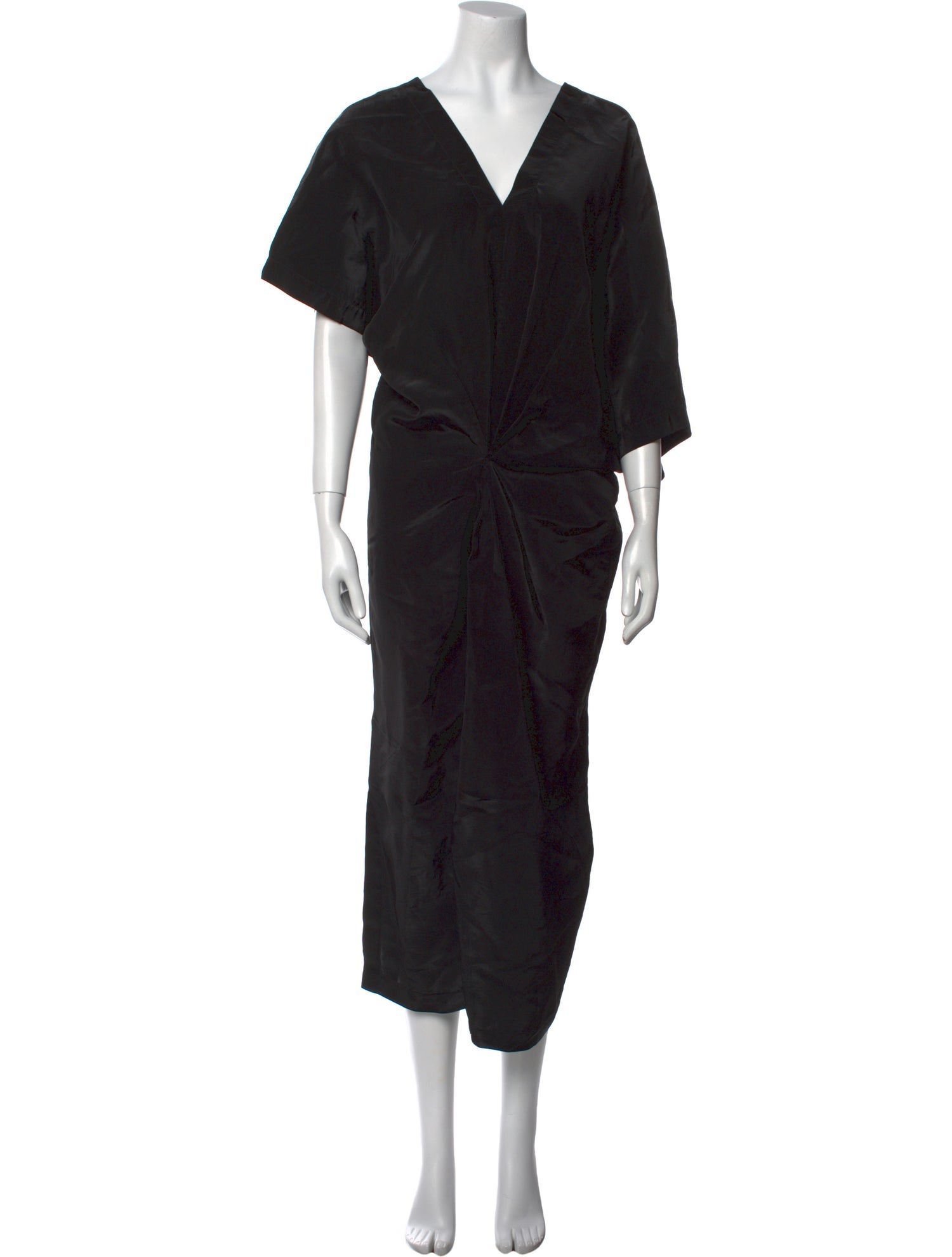 Jil Sander V-Neck Long Dress