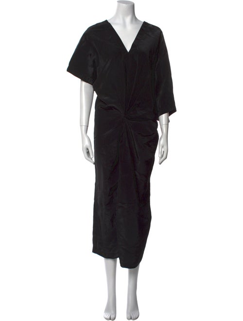 Jil Sander V-Neck Long Dress
