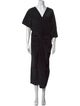 Jil Sander V-Neck Long Dress