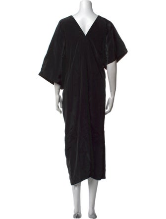Jil Sander V-Neck Long Dress