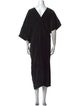 Jil Sander V-Neck Long Dress