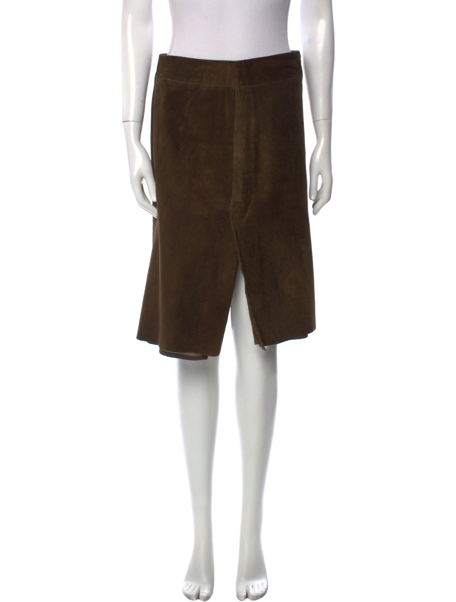 Jil Sander Raw-Edge Trim Knee-Length Skirt