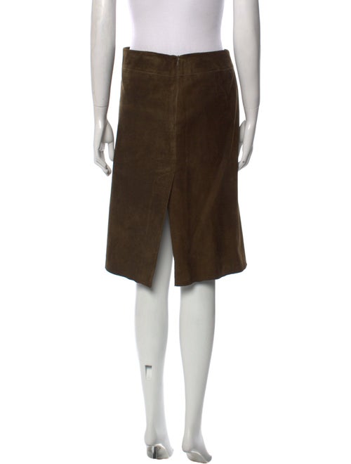 Jil Sander Raw-Edge Trim Knee-Length Skirt