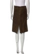 Jil Sander Raw-Edge Trim Knee-Length Skirt