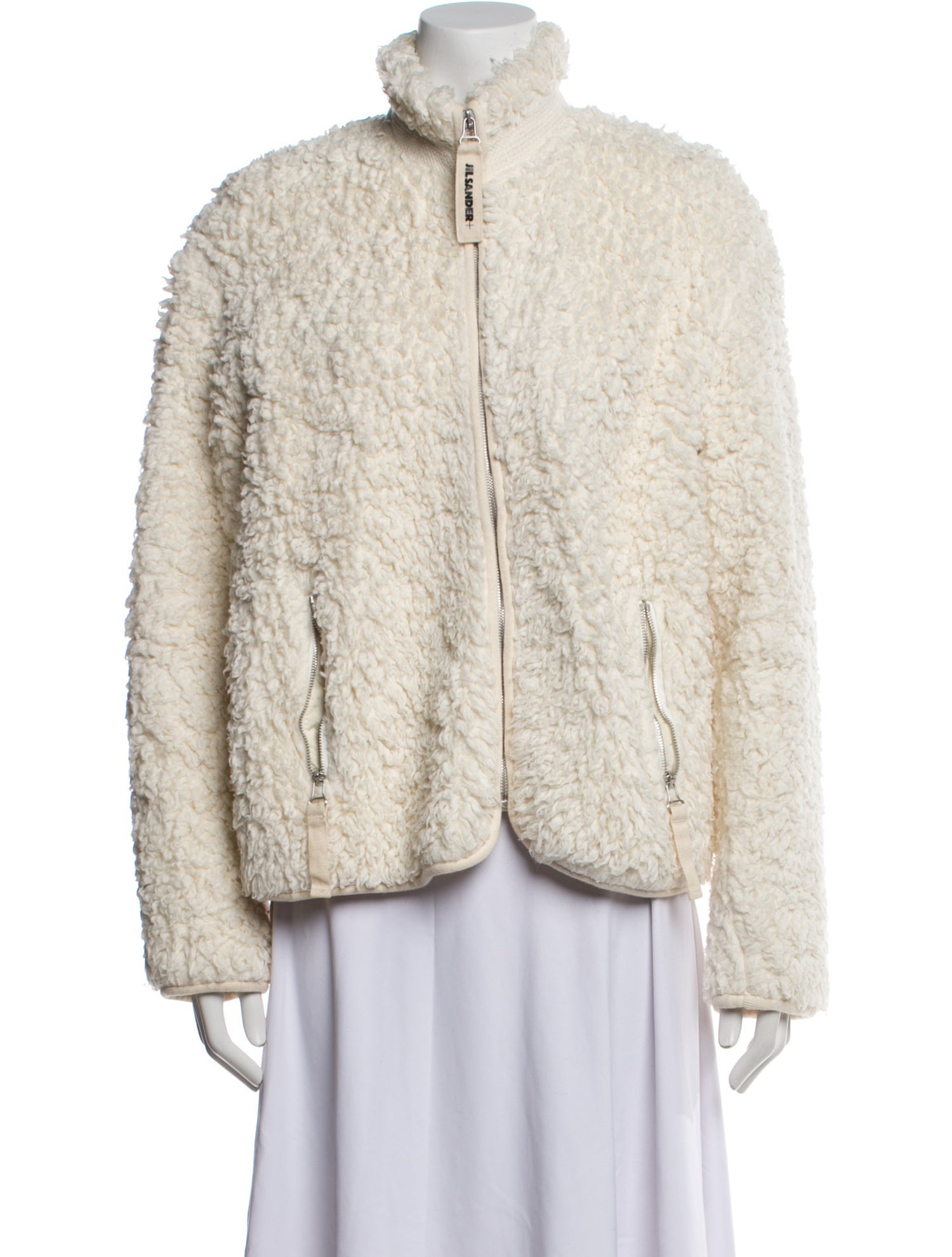 Jil Sander Faux Fur Jacket