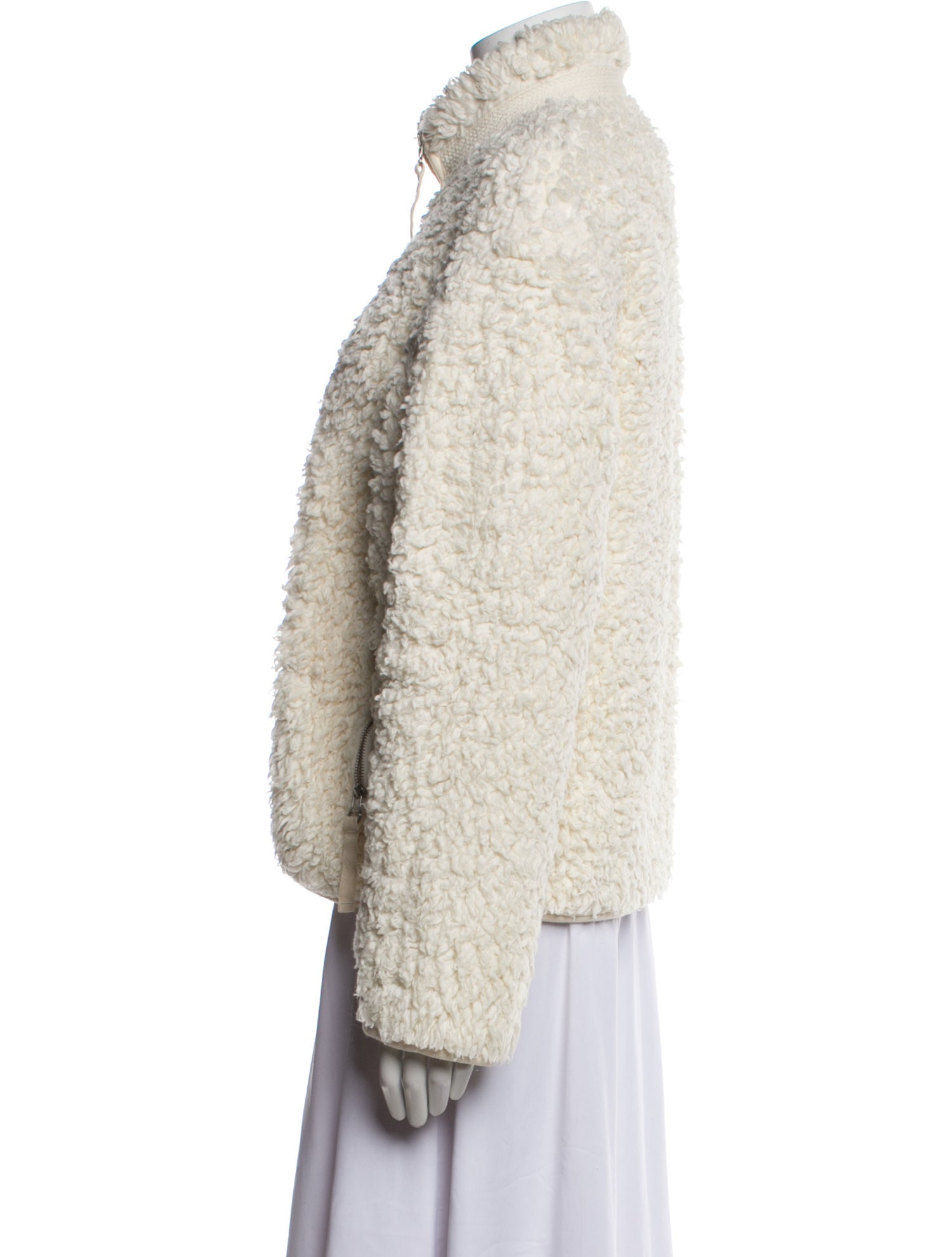 Jil Sander Faux Fur Jacket