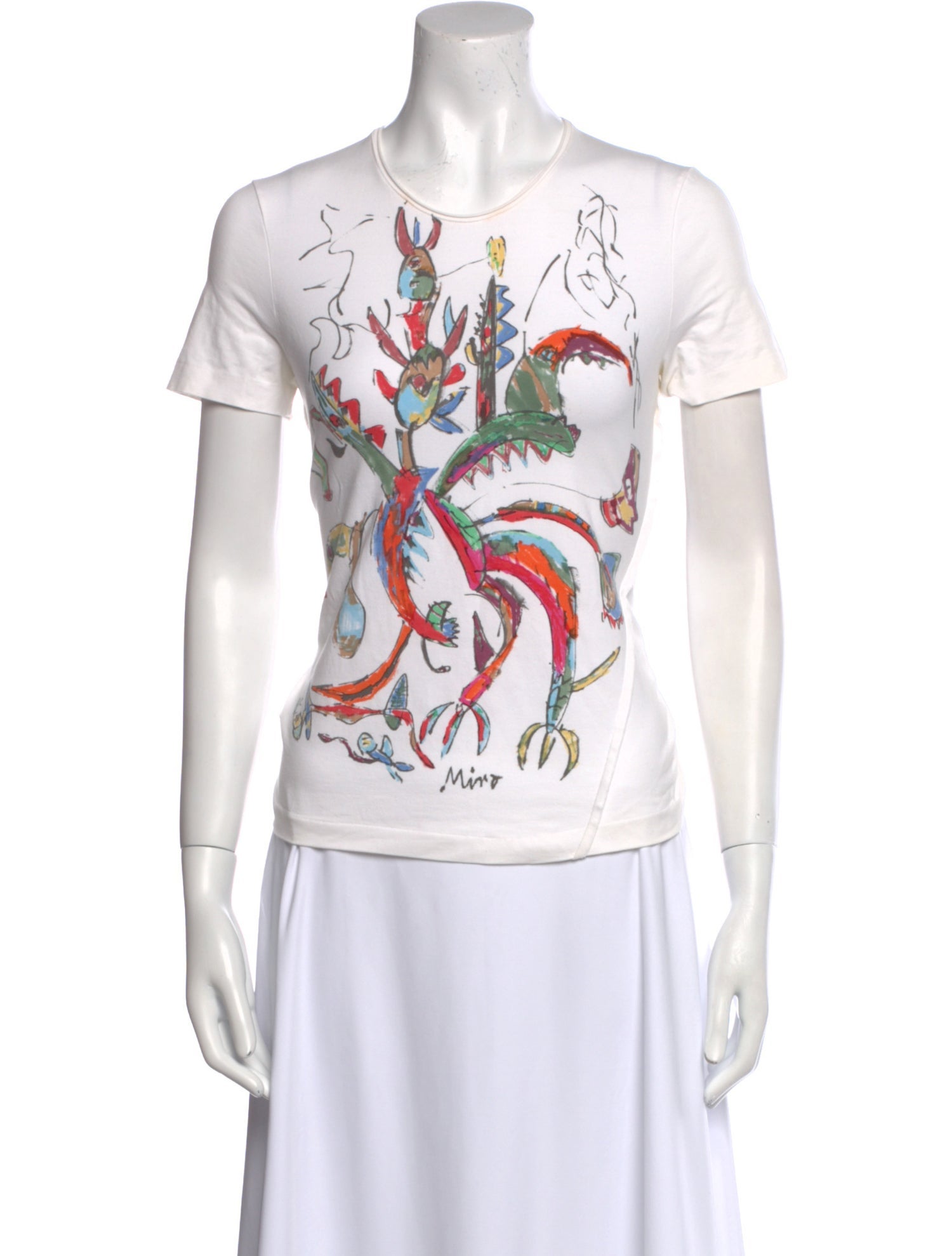 Jil Sander Graphic Print Crew Neck T-Shirt