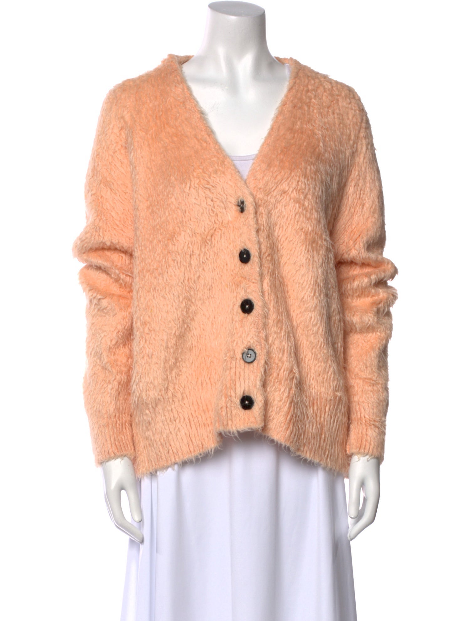 Jil Sander Silk V-Neck Sweater