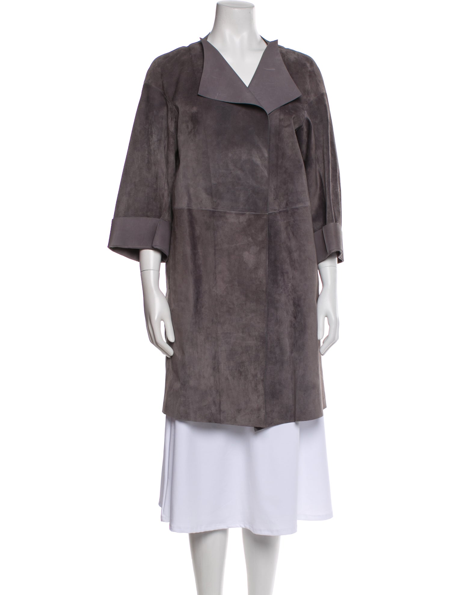 Jil Sander Calf Leather Trench Coat